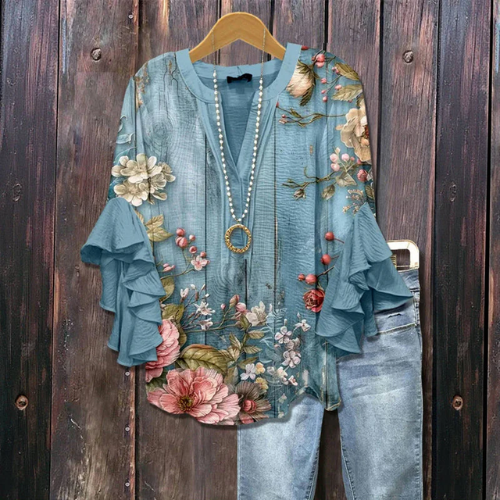 Alina | Soepele blouse met bloemenprint