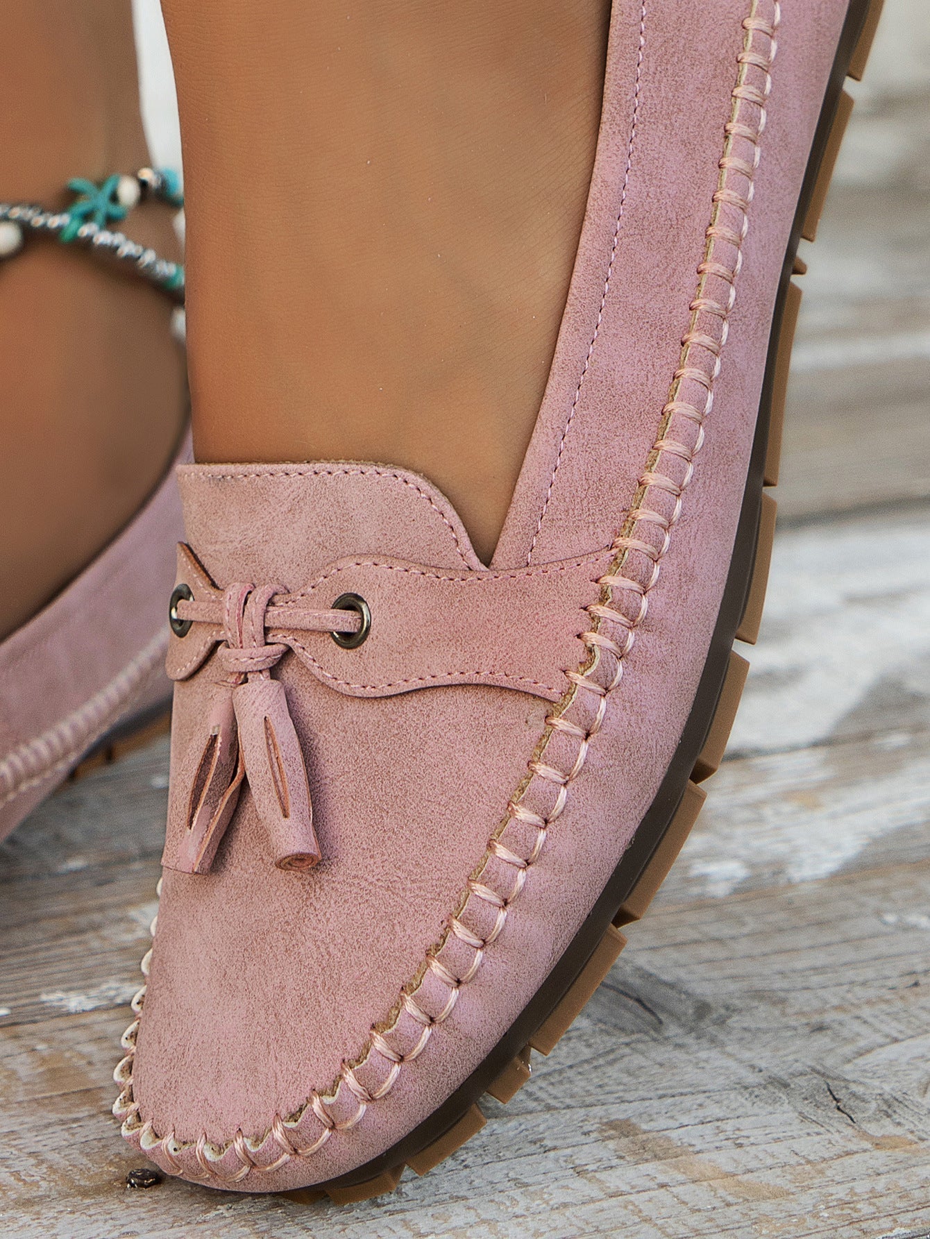 Serenza — Stijlvolle dames loafers met strikdetail en flexibele comfortzool