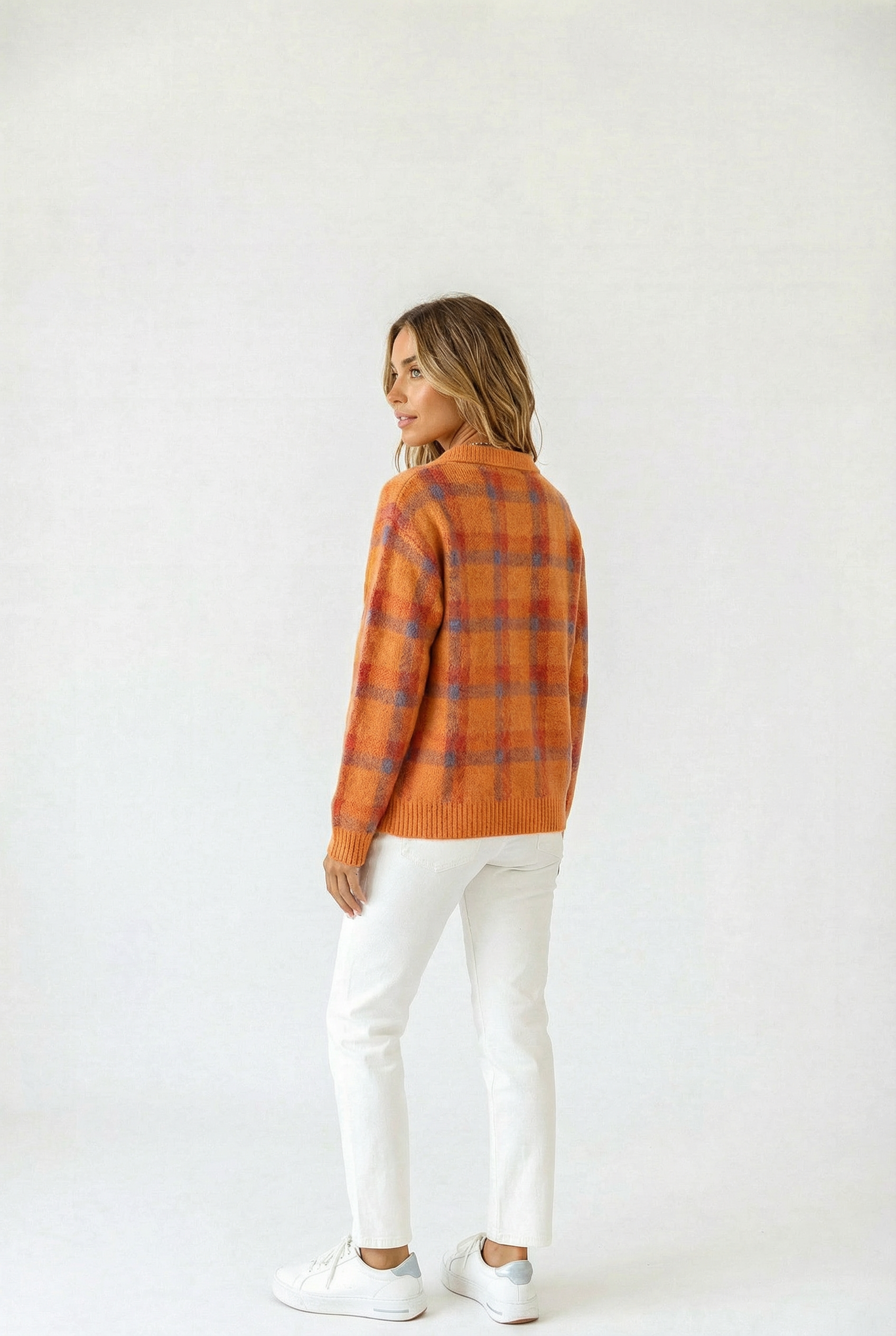 Élodie™ | Zachte Gebreide Ruit Cardigan