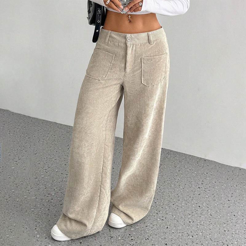 Velora | Dames vrijetijdsbroek Comfortabele broek met losse pasvorm en hoge taille