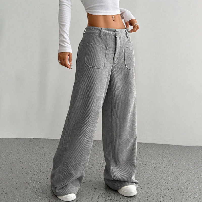 Velora | Dames vrijetijdsbroek Comfortabele broek met losse pasvorm en hoge taille