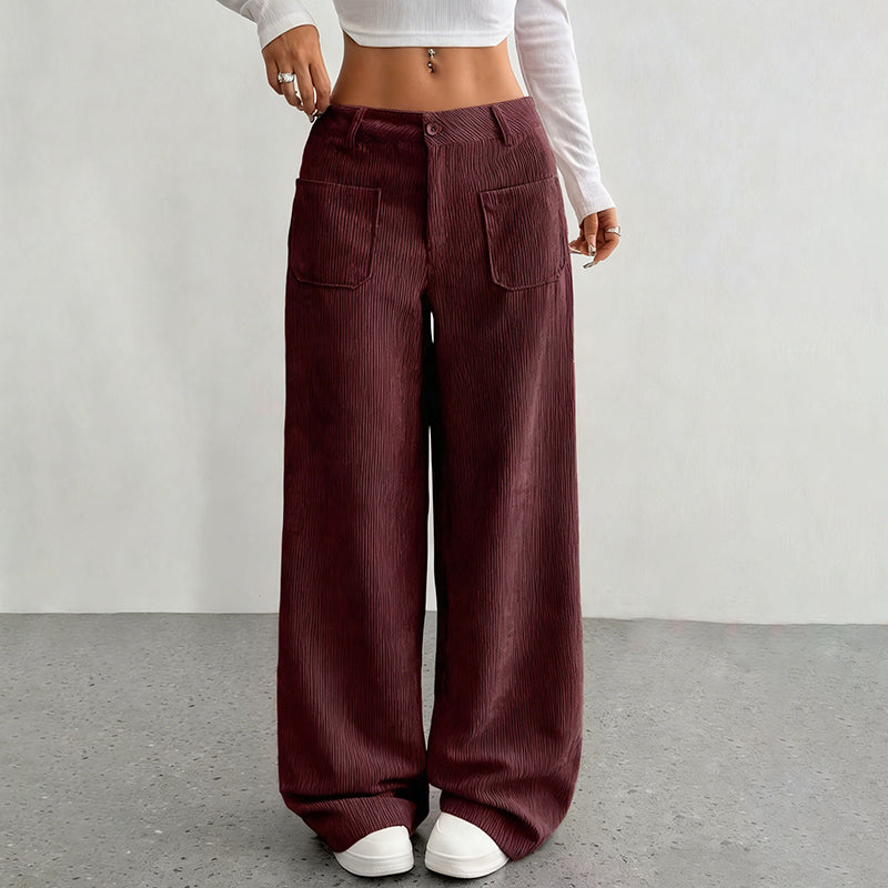 Velora | Dames vrijetijdsbroek Comfortabele broek met losse pasvorm en hoge taille