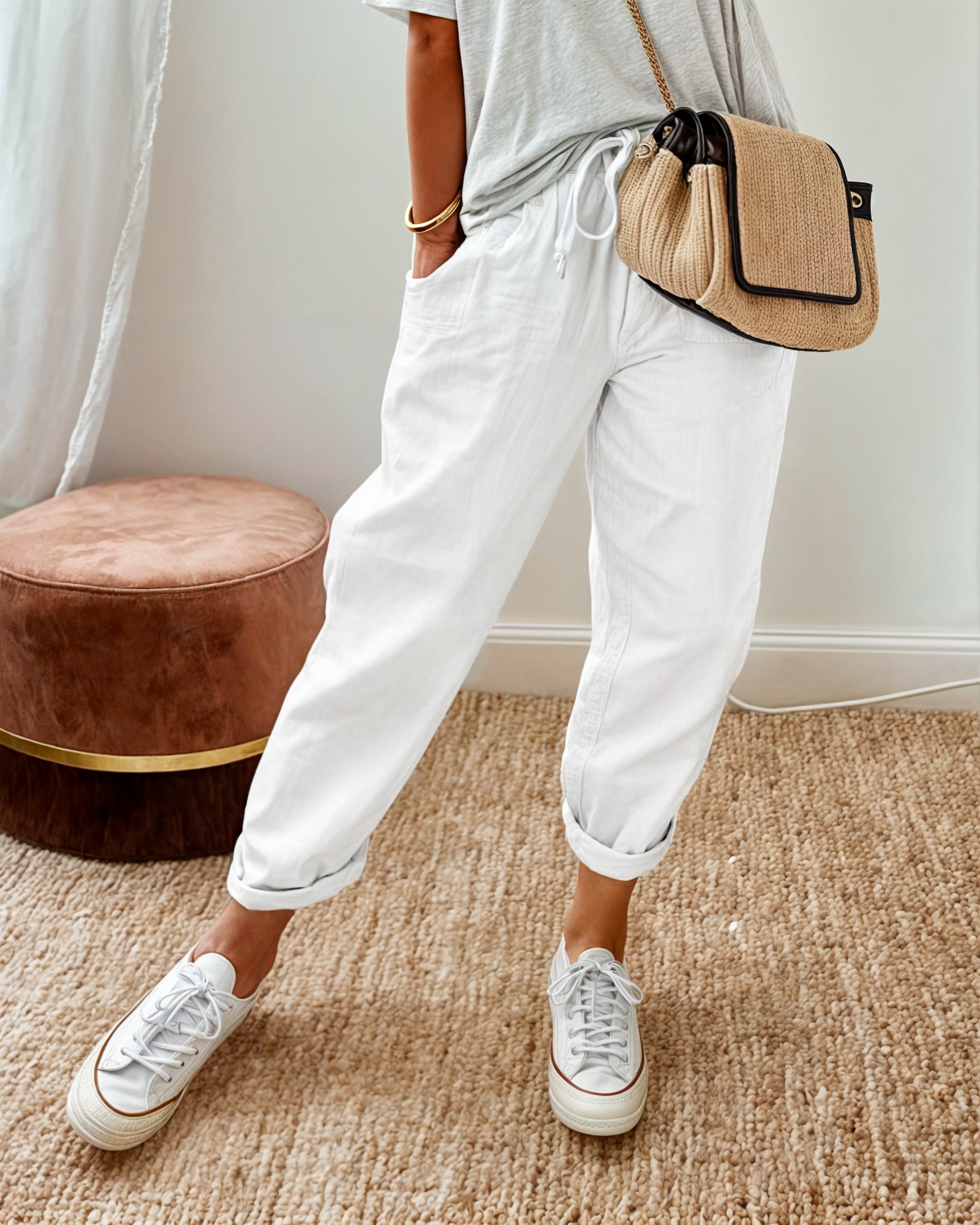 Aura | Elegante linnenmix pantalon met comfortabele pasvorm
