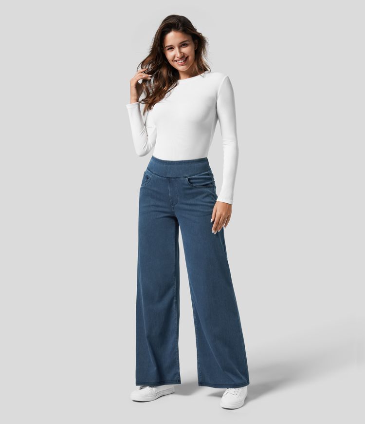 Elevate | Comfort Flared Broek met Hoge Taille