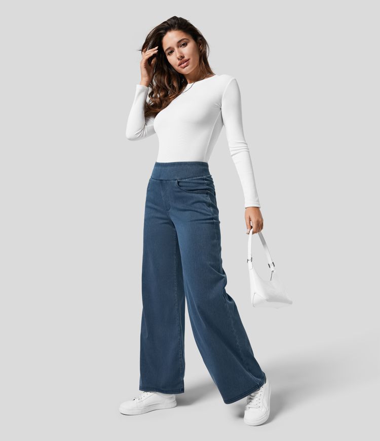 Elevate | Comfort Flared Broek met Hoge Taille