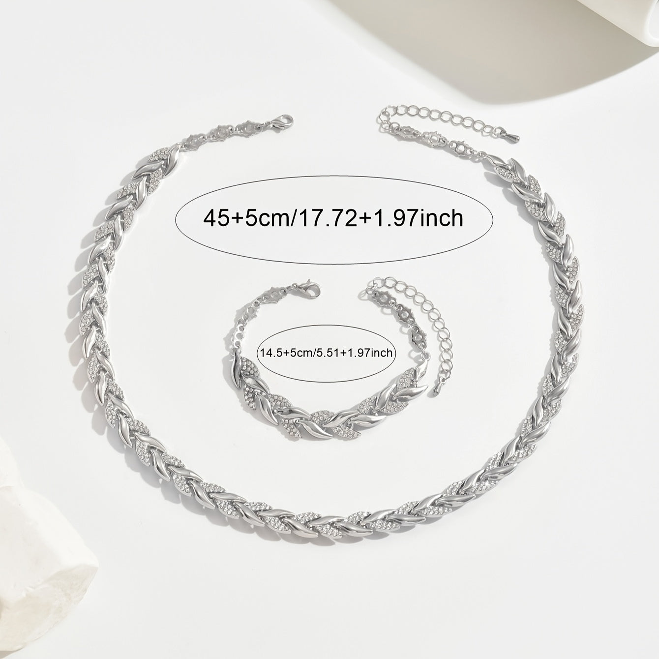 Maré | Handgemaakte Visgraat Ketting & Armband Set
