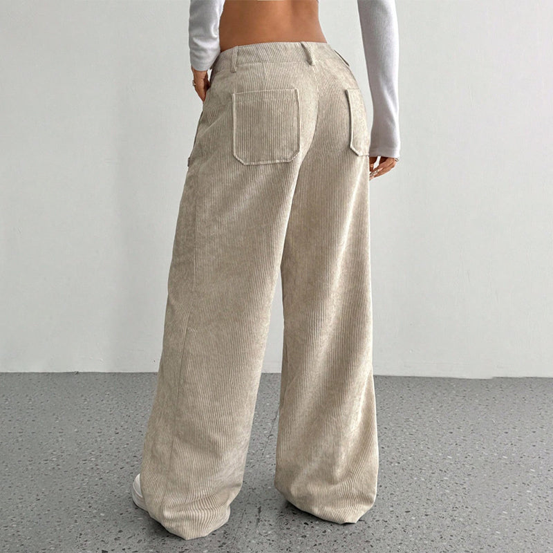 Velora | Dames vrijetijdsbroek Comfortabele broek met losse pasvorm en hoge taille