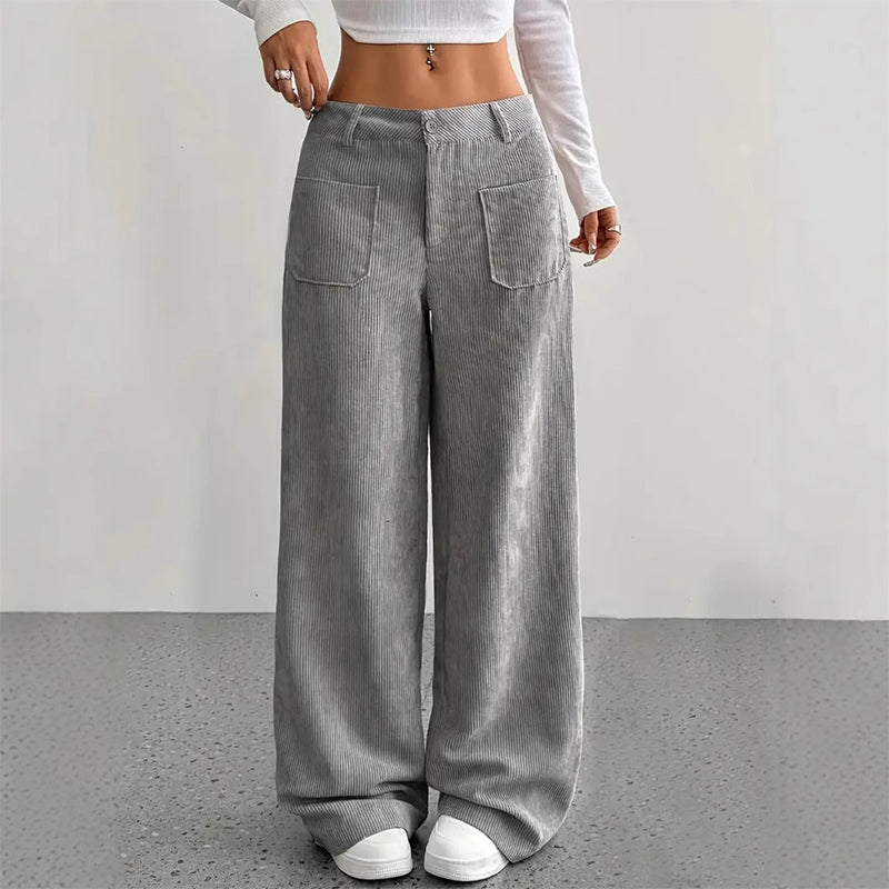 Velora | Dames vrijetijdsbroek Comfortabele broek met losse pasvorm en hoge taille