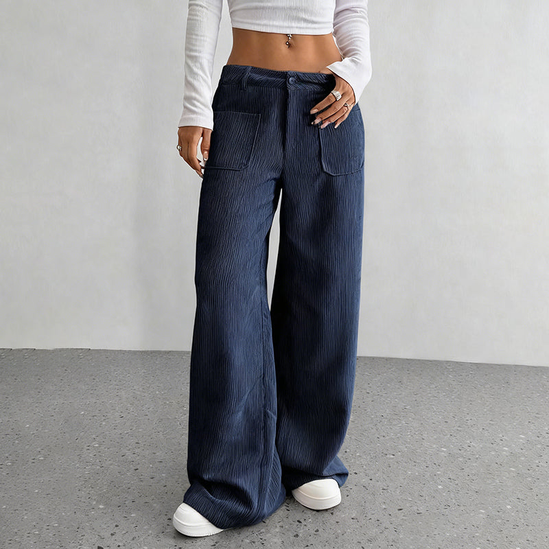Velora | Dames vrijetijdsbroek Comfortabele broek met losse pasvorm en hoge taille