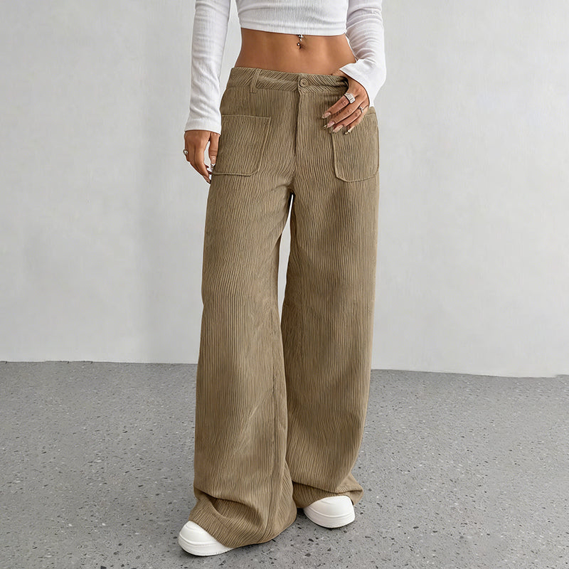 Velora | Dames vrijetijdsbroek Comfortabele broek met losse pasvorm en hoge taille